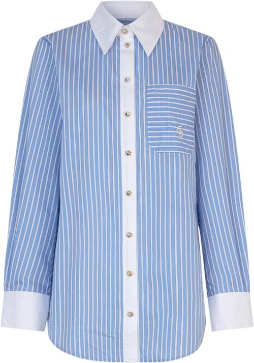 Se Cras Brendacras Shirt Kvinde Light Blue Langærmede Skjorter Str 36 - hos Magasin ved Magasin