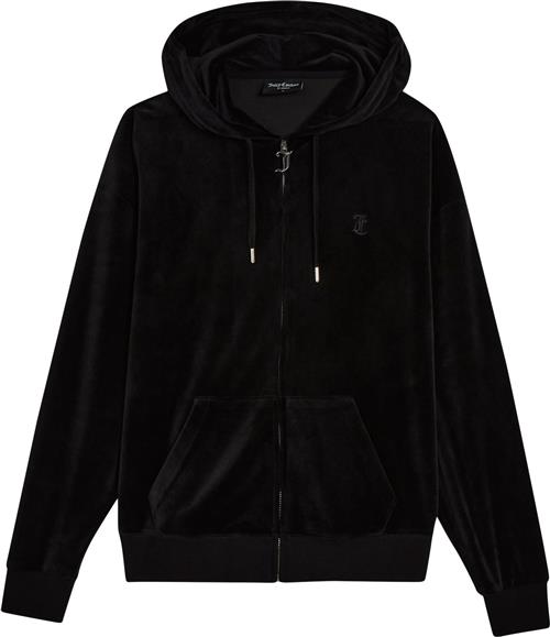 Juicy Couture Halan Oversized ZIP Thru Hoodie Kvinde 101 Hættetrøjer Str XS - Velour hos Magasin