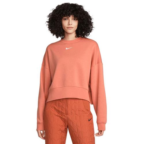 Nike Sportswear Collection Sweatshirt Kvinde Madder Root/white Sweatshirts Str L - Bomuld hos Magasin