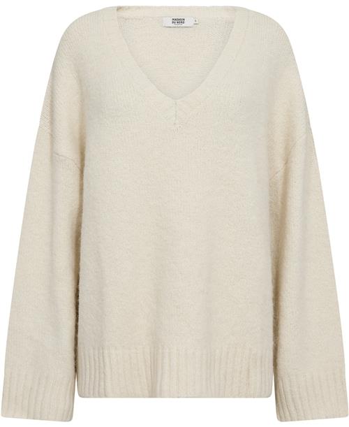 Se Magasin du Nord Collection Magasin Evelyn 4 GRS Kvinde Winter White Sweaters Str XL ved Magasin