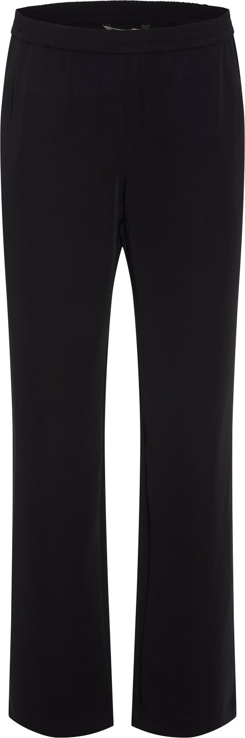 PBO ¤ Amalie Pants ¤ Kvinde Black Bukser Med Lige Ben Str 40 - hos Magasin