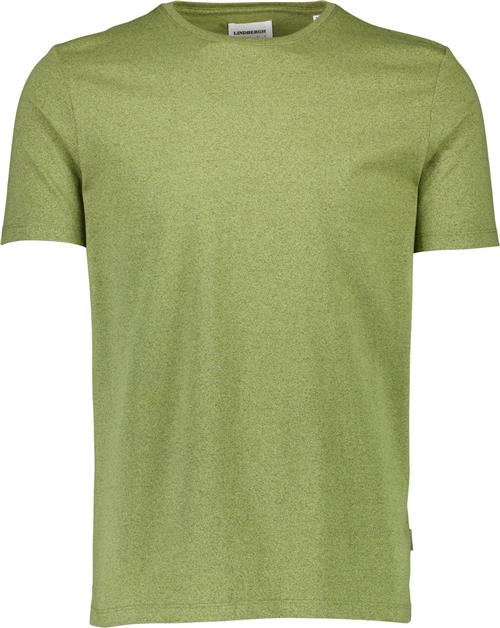 Se Lindbergh Mouliné Oneck tee S/S Mand True Army Mix Kortærmede T-shirts Relaxed Fit Str XL - hos Magasin ved Magasin