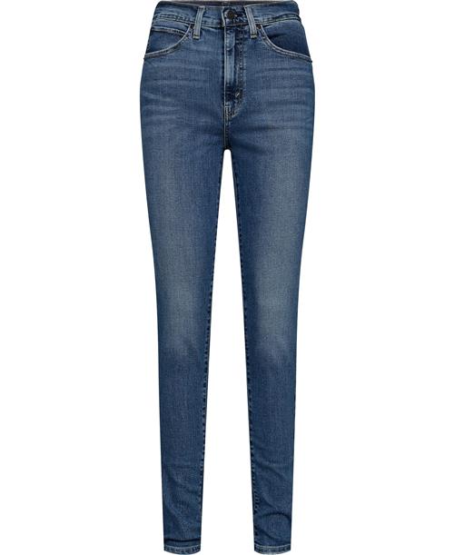 Se Levi's Retro High Skinny RUN THE Worl Kvinde Med Indigo - Worn In Skinny Jeans Str W26 / L32 - hos Magasin ved Magasin