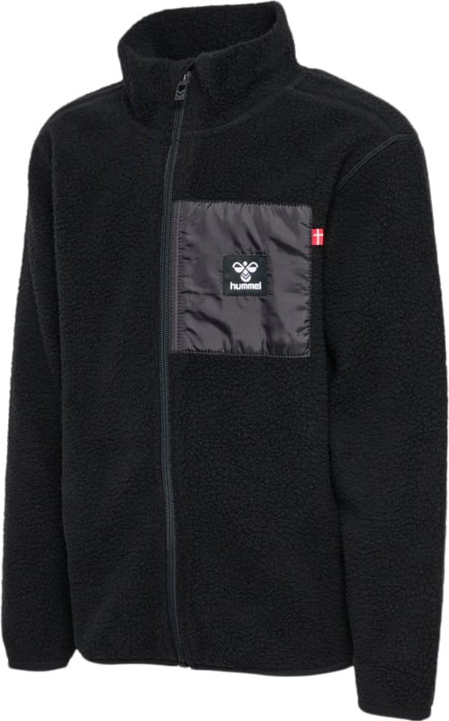 Se Hummel Hmlatlas Fleece ZIP Jacket Str 12 år / 152 cm - Sort Fleece hos Magasin ved Magasin