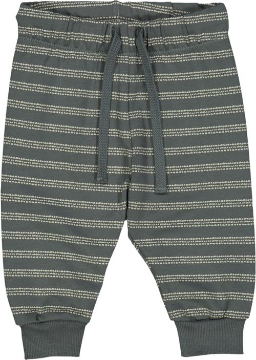 Se Müsli by Green Cotton Stripe Sweat Pants Baby Str 98 - Balance Green/ Poetry Green Bukser Bomuld hos Magasin ved Magasin