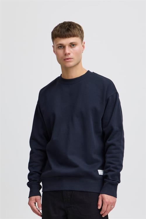 Se !Solid Sdlenz Crew SW Sweatshirt21104222 Mand Insignia Blue Sweatshirts Regular Fit Str XL - hos Magasin ved Magasin