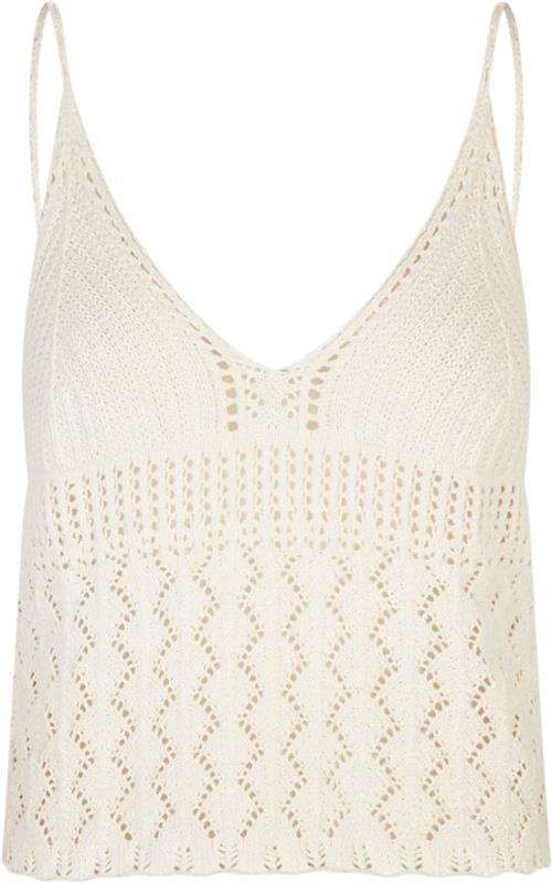 Lollys Laundry Saylorll Top SL Kvinde Creme Tanktoppe Str L - Bomuld hos Magasin