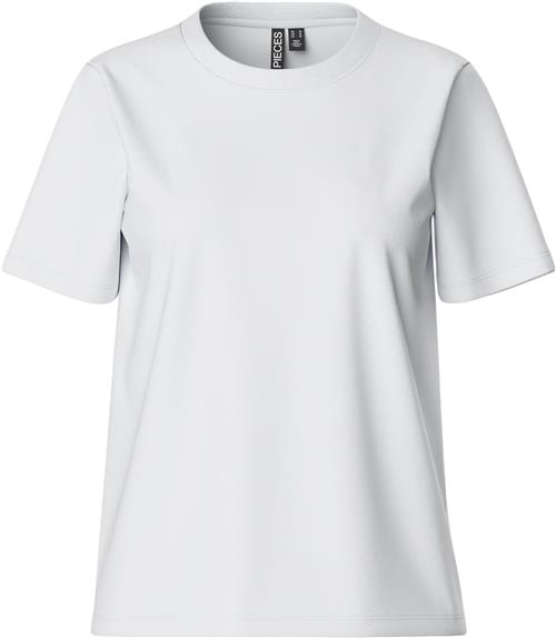 Pieces Pcria SS Solid TEE Noos BC Kvinde Hvid Kortærmede T-shirts Regular Fit Str XL - hos Magasin