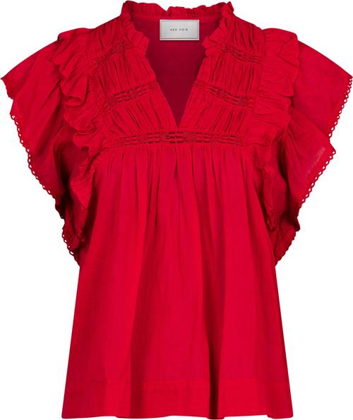 Neo Noir Jayla S Voile Top Kvinde Red Toppe Str 40 - hos Magasin