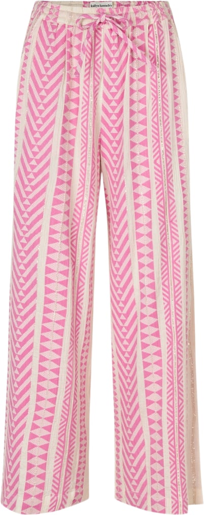 Lollys Laundry Liamll Pants Kvinde Pink Bukser Med Brede Ben Loose Fit Str S - hos Magasin