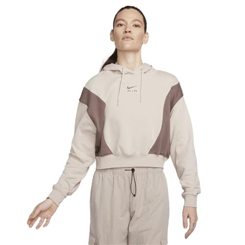 Se Nike Nike AIR Women's Oversized MOO Kvinde Fossil Stone/plum Eclipse/plum Hættetrøjer Str XS - Bomuld hos Magasin ved Magasin