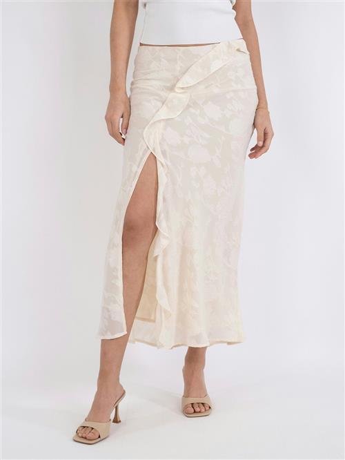 Neo Noir Vinza Burnout Skirt Kvinde Off White Maxi Nederdele Str 40 - hos Magasin