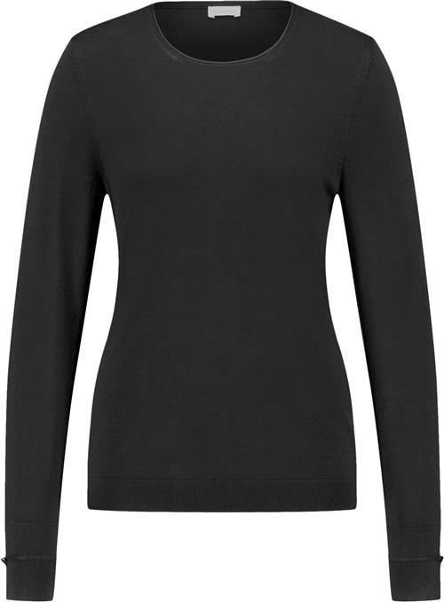 Gerry Weber Pullover 1/1 Sleeve Kvinde Black Sweaters Str 44 - hos Magasin