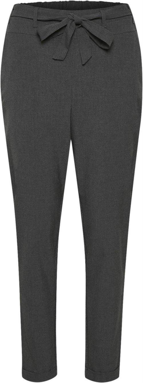 Se Kaffe Jillian Belt Pants Kvinde Dark Grey Melange Bukser Med Smalle Ben Str 46 - hos Magasin ved Magasin