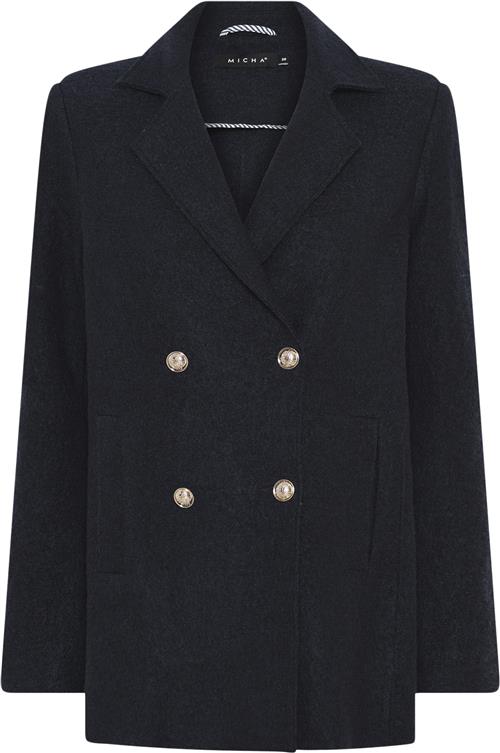 Micha Coat_ Outdoor Boucle Kvinde Navy Overgangsjakker Str 44 - hos Magasin