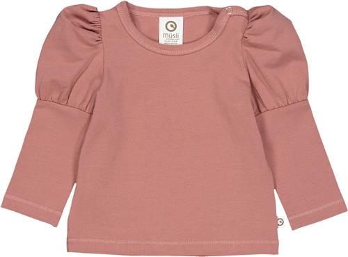 Müsli by Green Cotton Cozy me Puff l/s T Baby Str 80 - Daydream Bluser Bomuld hos Magasin