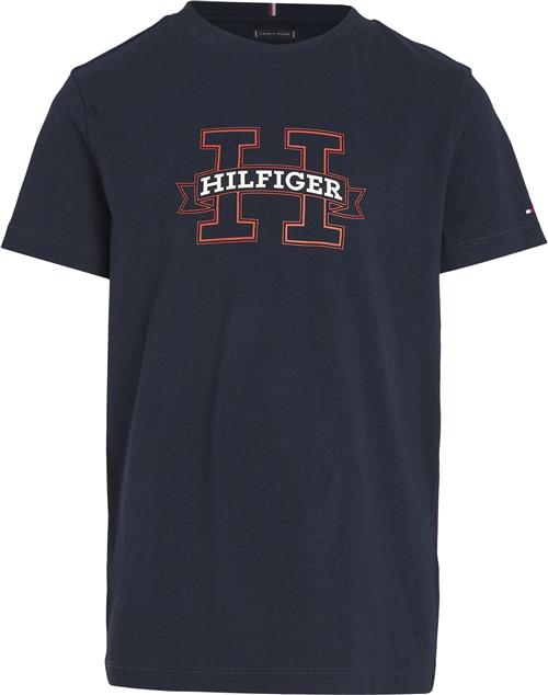 Se Tommy Hilfiger H Print Regular TEE SS Str 4 år / 104 cm - Desert Sky Kortærmede T-shirts hos Magasin ved Magasin