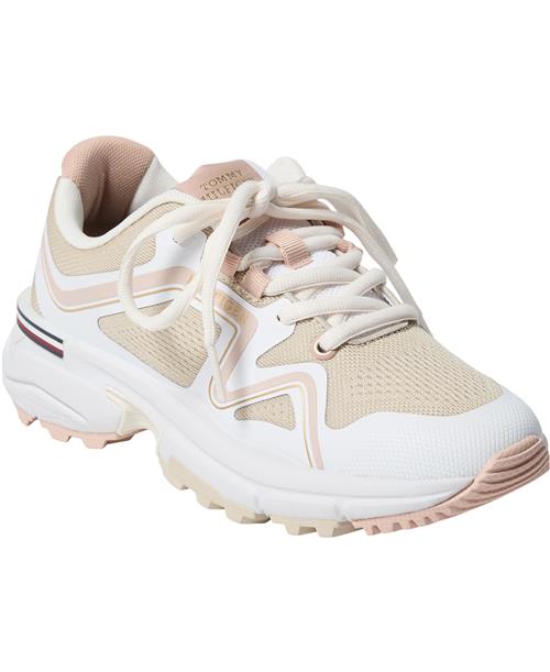 Se Tommy Hilfiger Womens Trail Runner Kvinde Neutral/gold Sneakers Str 40 - hos Magasin ved Magasin