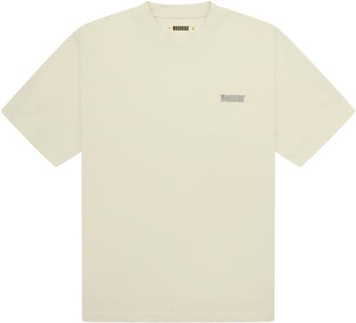 Woodbird Wbbaine Connect Back Tee Mand Off White Kortærmede T-shirts Str L - hos Magasin