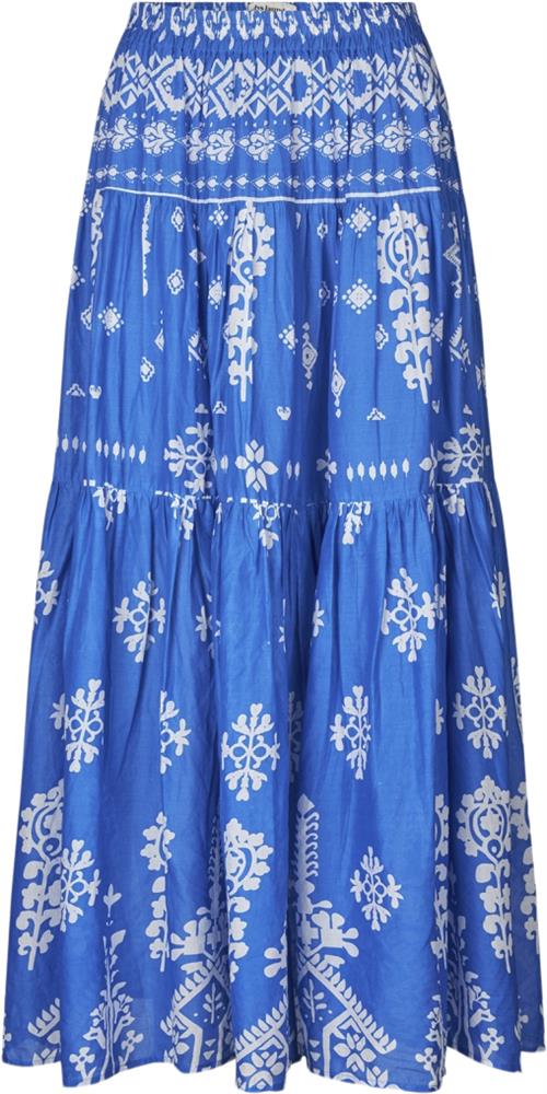 Lollys Laundry Sunsetll Maxi Skirt Kvinde Blue Maxi Nederdele Str XS - hos Magasin