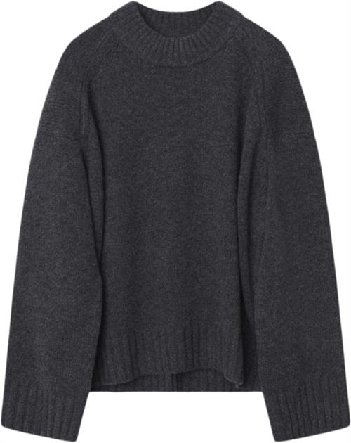 DAY Birger et Mikkelsen Glen Soft Lamb Kvinde Antracit Grey Melange Sweaters Str XS - hos Magasin