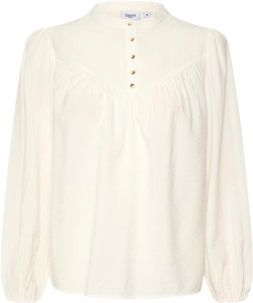 Se Saint Tropez Barbosz Shirt Kvinde 110605 Langærmede Bluser Loose Fit Str S - hos Magasin ved Magasin