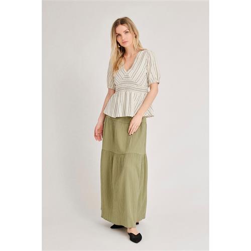 A-VIEW Gypsy Skirt Kvinde Army Maxi Nederdele Str 34 - hos Magasin