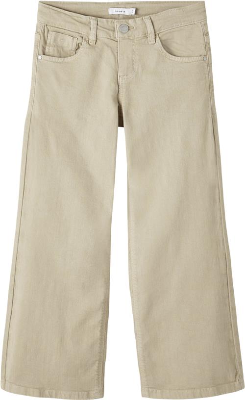 Se Name It Nkfrose Wide TWI Pant 1115tp Noos Str 128 - Safari Bukser hos Magasin ved Magasin