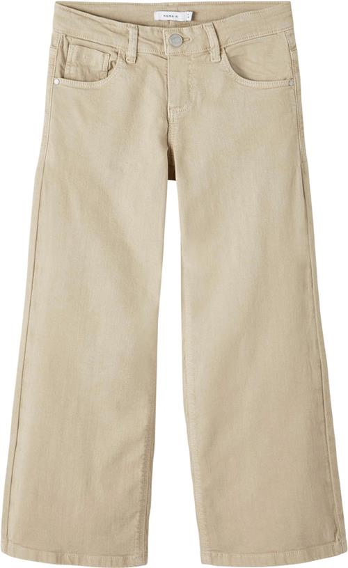 Se Name It Nkfrose Wide TWI Pant 1115tp Noos Str 134 - Safari Bukser hos Magasin ved Magasin