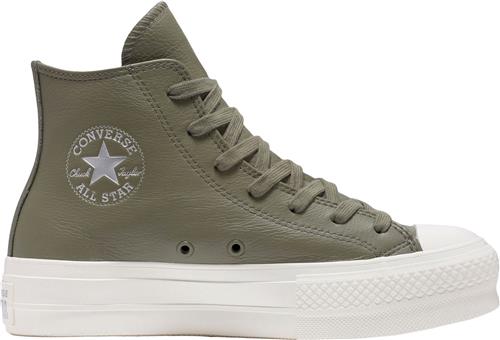 Converse All Star Lift Sneakers Kvinde Converse Utility/egret/silver Sneakers Str 3 - Læder hos Magasin