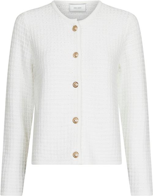 Neo Noir Limone Knit Jacket Kvinde Hvid Overgangsjakker Str 44 - hos Magasin