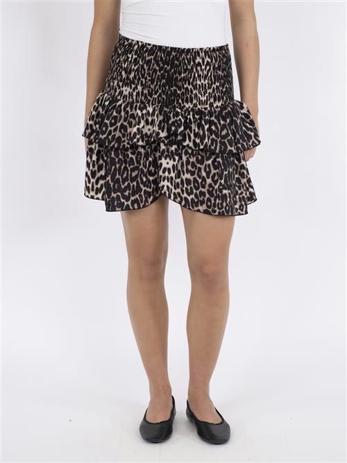 Neo Noir Carin R Leo Skirt Kvinde Leopard Korte Nederdele Str 36 - hos Magasin