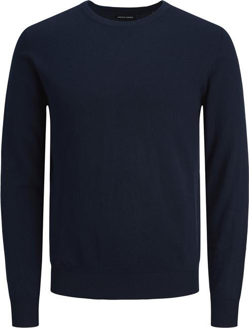 Jack & Jones Jjeemil Knit Crew Neck Noos Mand Blå Sweaters Str S - hos Magasin