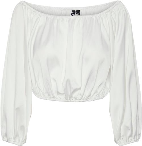 Se Pieces Pcmari LS OFF Shoulder CR TOP D2D D Kvinde Hvid Toppe Str XL - hos Magasin ved Magasin