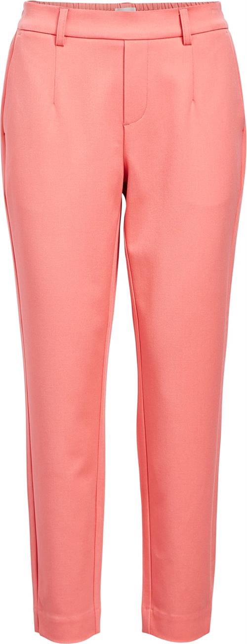 Object Objlisa Slim Pant Noos Kvinde Georgia Peach Bukser Med Smalle Ben Str 40 - hos Magasin