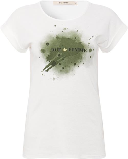 Rue de Femme ¤ Svea Tshirt RdF ¤ Kvinde Offwhite Kortærmede T-shirts Str M - hos Magasin