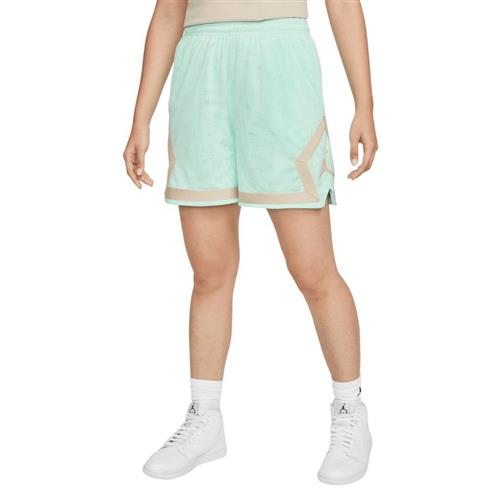 Nike Jordan Diamond Shorts Kvinde Mint Foam/sanddrift Casual Shorts Str XL - Polyester hos Magasin