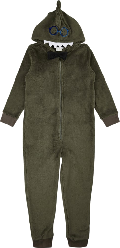 The New Tnisak Jumpsuit Str 122-128 cm/7-8 år Drenge - Dusty Olive Heldragter Polyester hos Magasin