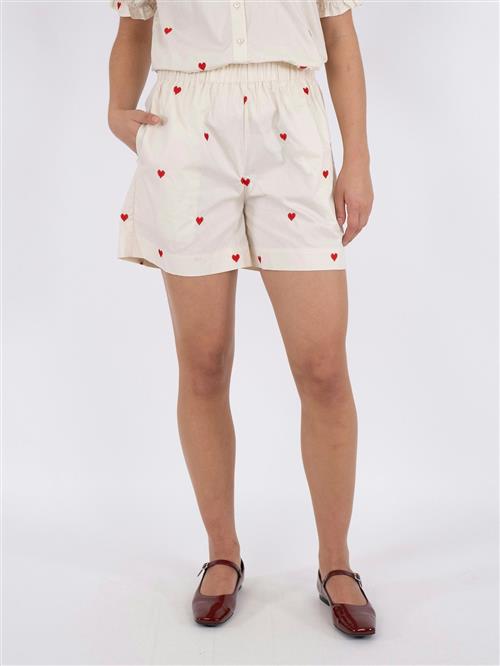 Neo Noir Sakuri Hearts Shorts Kvinde Creme Casual Shorts Str 44 - hos Magasin