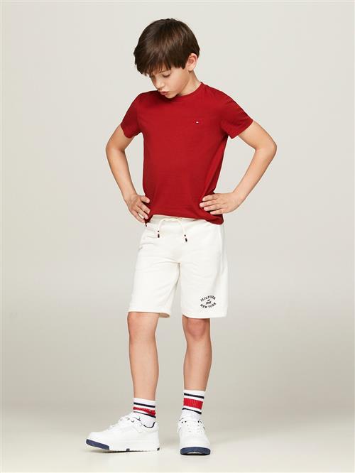 Tommy Hilfiger Essential Cotton TEE SS Str 6 år / 116 cm - Dark Magma Kortærmede T-shirts hos Magasin