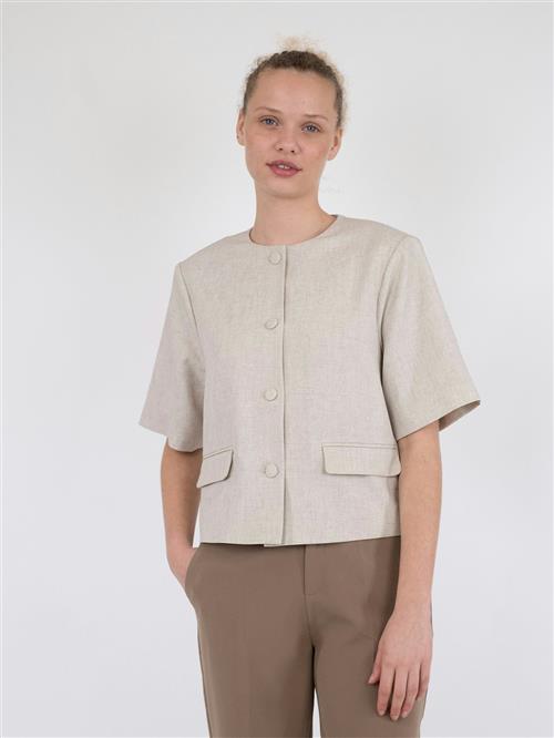 Se Neo Noir Rory Blazer Top Kvinde Sand Melange Blazere Str 40 - hos Magasin ved Magasin