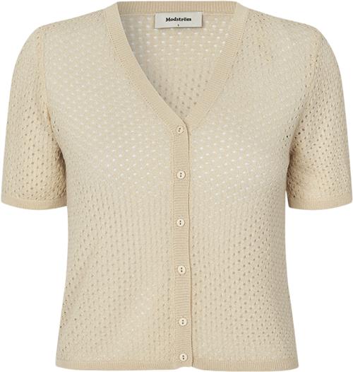 Se Modström Iggymd Cardigan Kvinde Summer Sand Cardigans Str XS - hos Magasin ved Magasin