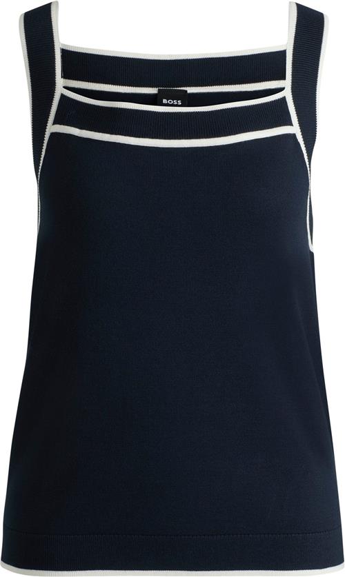 BOSS Flimi Kvinde Dark Blue Tanktoppe Str L - hos Magasin