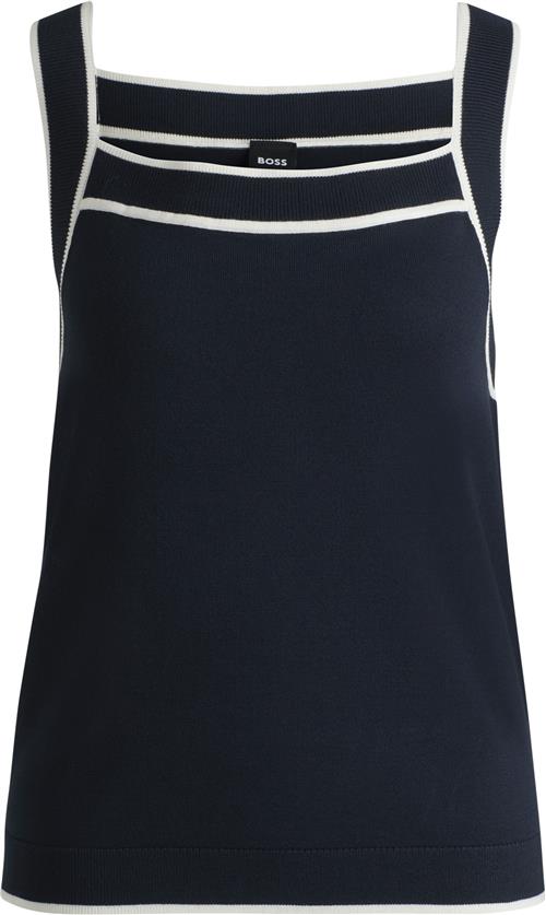 BOSS Flimi Kvinde Dark Blue Tanktoppe Str M - hos Magasin