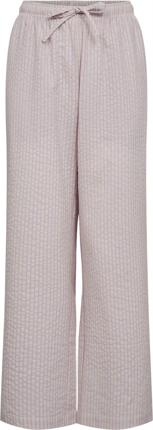 Se Sofie Schnoor Trousers Str 10 år / 140 cm - Lavender Striped Bukser hos Magasin ved Magasin