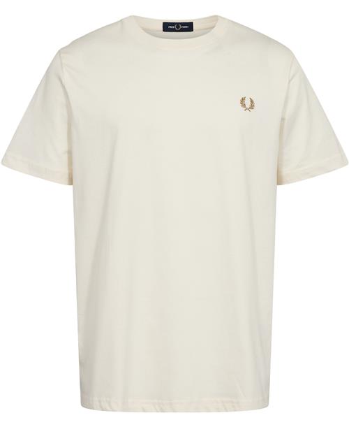 Se Fred Perry M1600 Mand Ecru/warm Stone Kortærmede T-shirts Str XXL - Bomuld hos Magasin ved Magasin