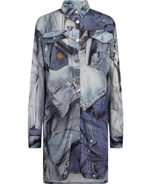 Mo5ch1no jeans Jacket Kvinde Fantasy Print Only One Colour Overgangsjakker Str 44 - hos Magasin