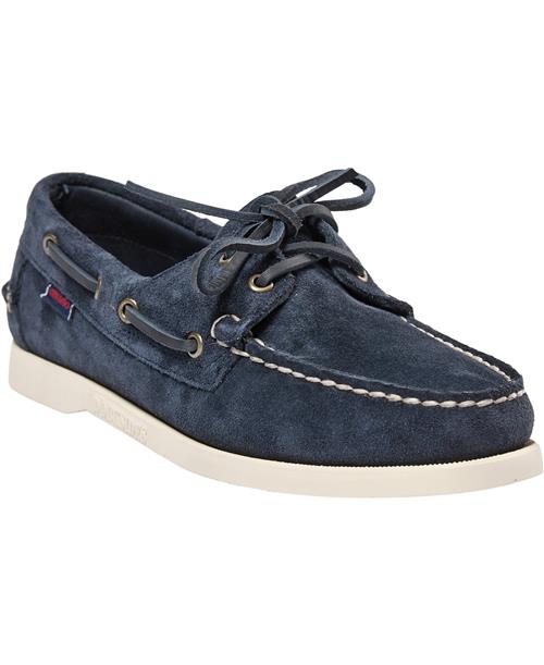 Sebago Portland Flesh Out W Kvinde 908 - Blue Navy Snøresko Str 41 - hos Magasin