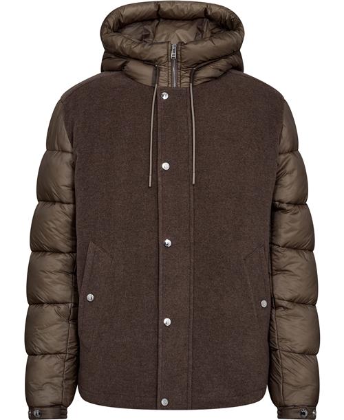 BOSS Ccorradeo Mand Dark Beige Overgangsjakker Str 50 - hos Magasin