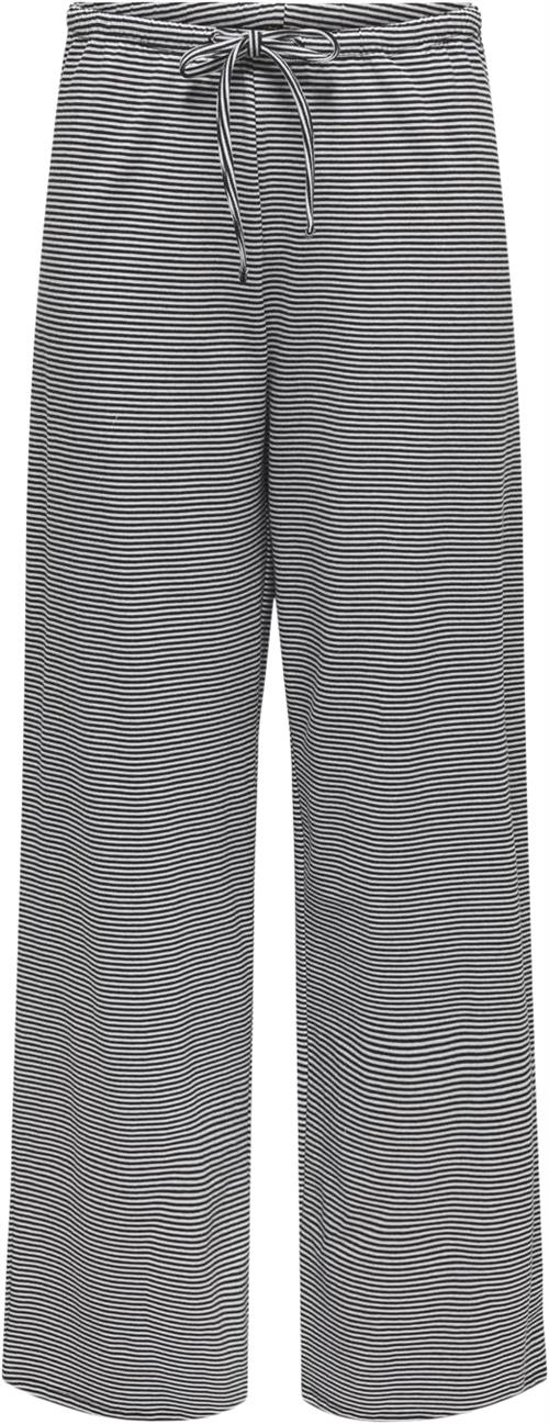 ONLY Onlkaren Wide Pants CS JRS Kvinde White/black Bukser Med Brede Ben Str S - hos Magasin